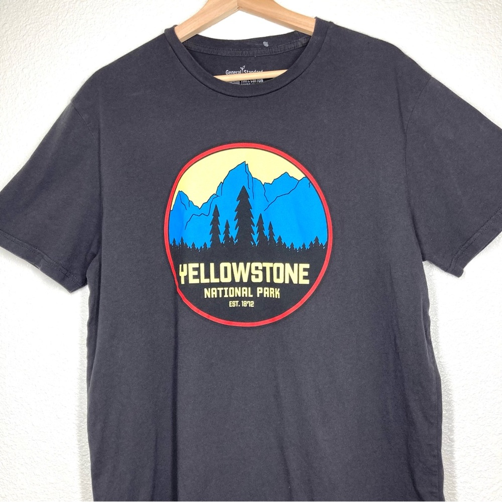 YellowStone National Park Tee Shirt General Standard Size Mens Large Cotton USA - Picture 4 of 11